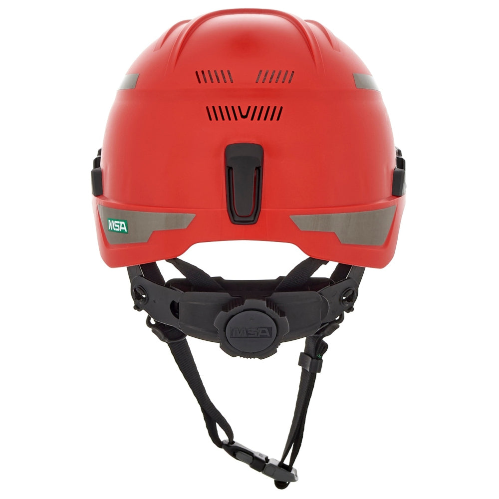 MSA 10204346 V-Gard H1 Trivent Safety Helmet - Fas-Trac Suspension - Red