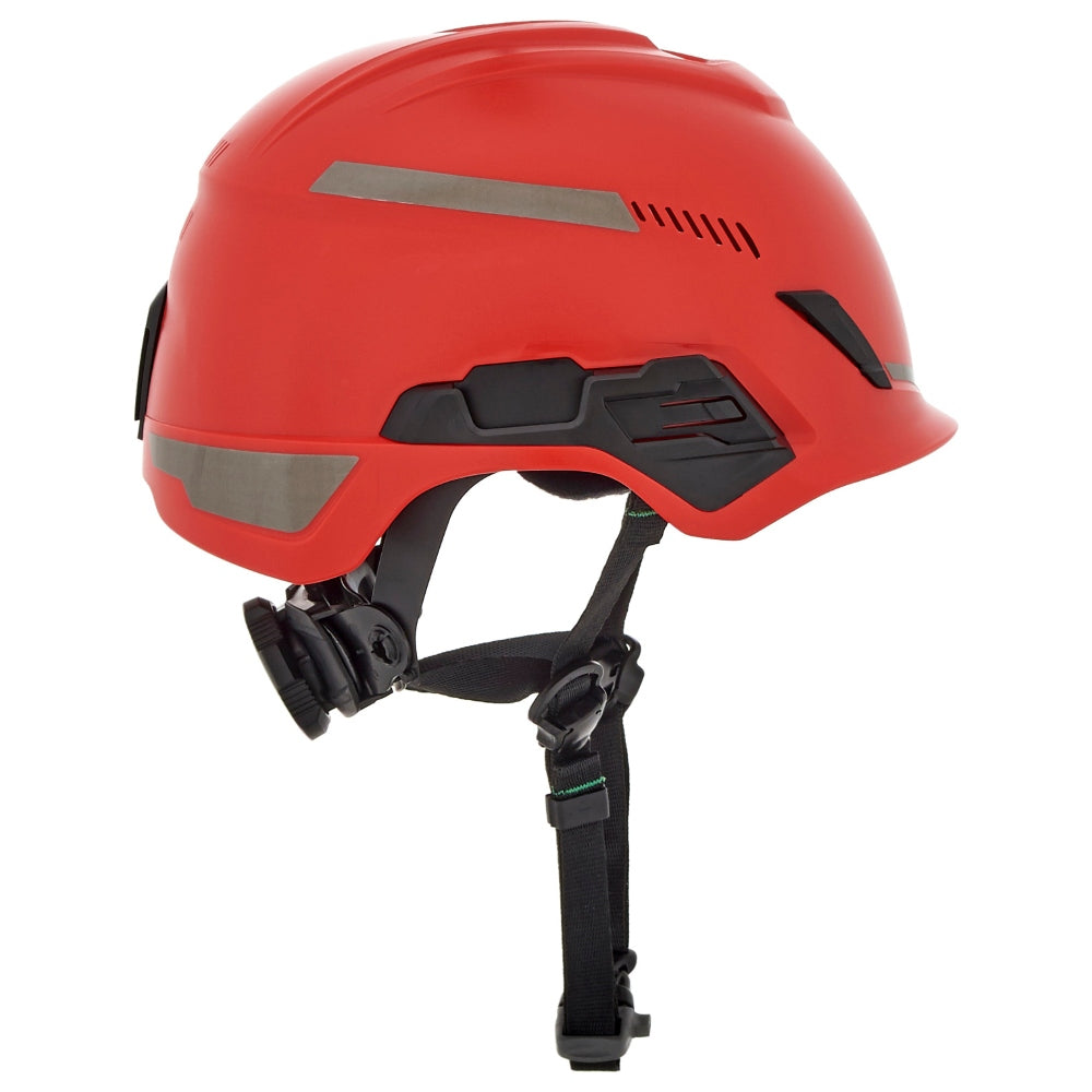 MSA 10204346 V-Gard H1 Trivent Safety Helmet - Fas-Trac Suspension - Red