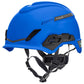 MSA 10204346 V-Gard H1 Trivent Safety Helmet - Fas-Trac Suspension - Blue