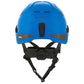 MSA 10204346 V-Gard H1 Trivent Safety Helmet - Fas-Trac Suspension - Blue