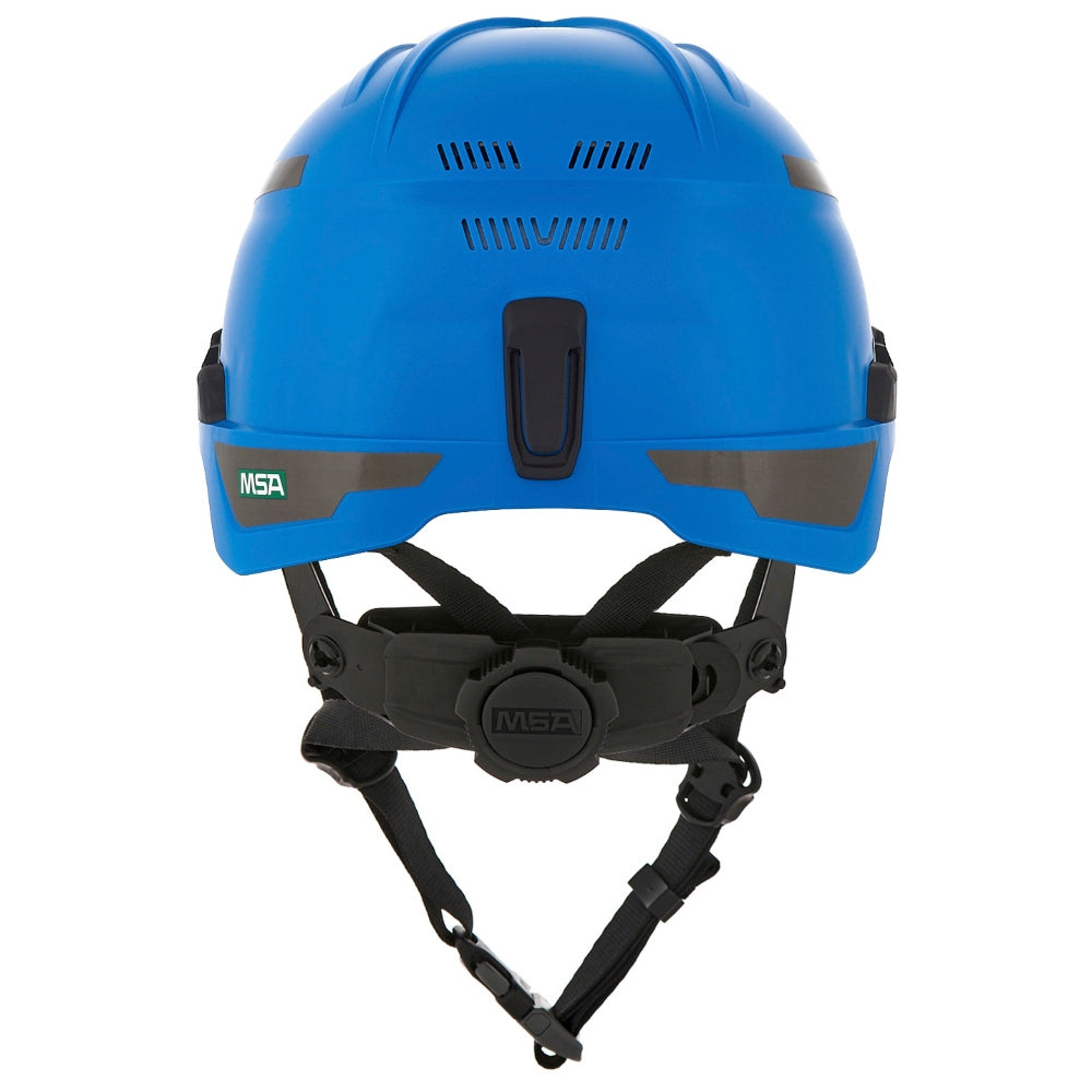 MSA 10204346 V-Gard H1 Trivent Safety Helmet - Fas-Trac Suspension - Blue