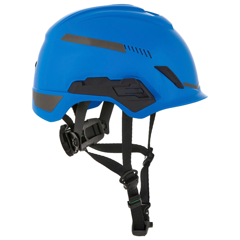 MSA 10204346 V-Gard H1 Trivent Safety Helmet - Fas-Trac Suspension - Blue