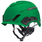 MSA 10204346 V-Gard H1 Trivent Safety Helmet - Fas-Trac Suspension - Green