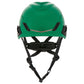 MSA 10204346 V-Gard H1 Trivent Safety Helmet - Fas-Trac Suspension - Green