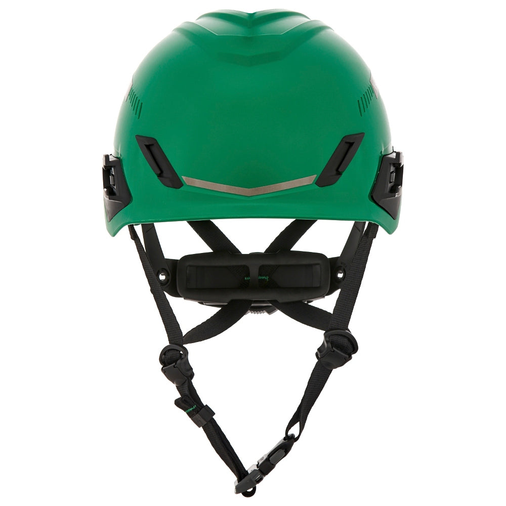 MSA 10204346 V-Gard H1 Trivent Safety Helmet - Fas-Trac Suspension - Green
