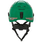 MSA 10204346 V-Gard H1 Trivent Safety Helmet - Fas-Trac Suspension - Green