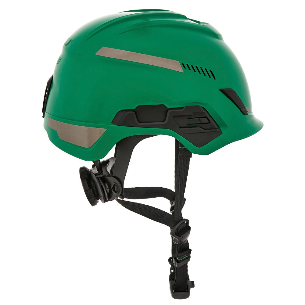 MSA 10204346 V-Gard H1 Trivent Safety Helmet - Fas-Trac Suspension - Green