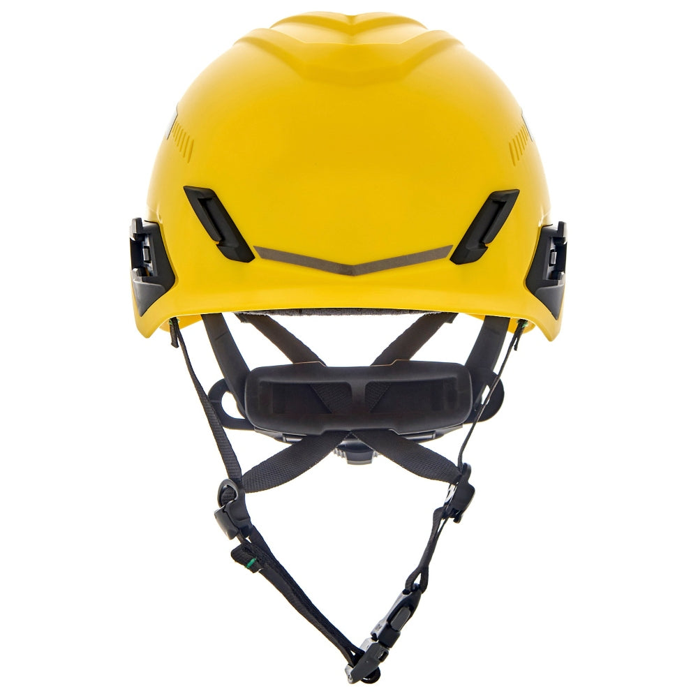 MSA 10204346 V-Gard H1 Trivent Safety Helmet - Fas-Trac Suspension - Yellow