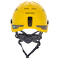 MSA 10204346 V-Gard H1 Trivent Safety Helmet - Fas-Trac Suspension - Yellow