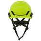 MSA 10204346 V-Gard H1 Trivent Safety Helmet - Fas-Trac Suspension - Hi-Viz Yellow/Green