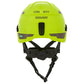 MSA 10204346 V-Gard H1 Trivent Safety Helmet - Fas-Trac Suspension - Hi-Viz Yellow/Green