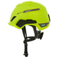 MSA 10204346 V-Gard H1 Trivent Safety Helmet - Fas-Trac Suspension - Hi-Viz Yellow/Green