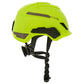 MSA 10204346 V-Gard H1 Trivent Safety Helmet - Fas-Trac Suspension - Hi-Viz Yellow/Green