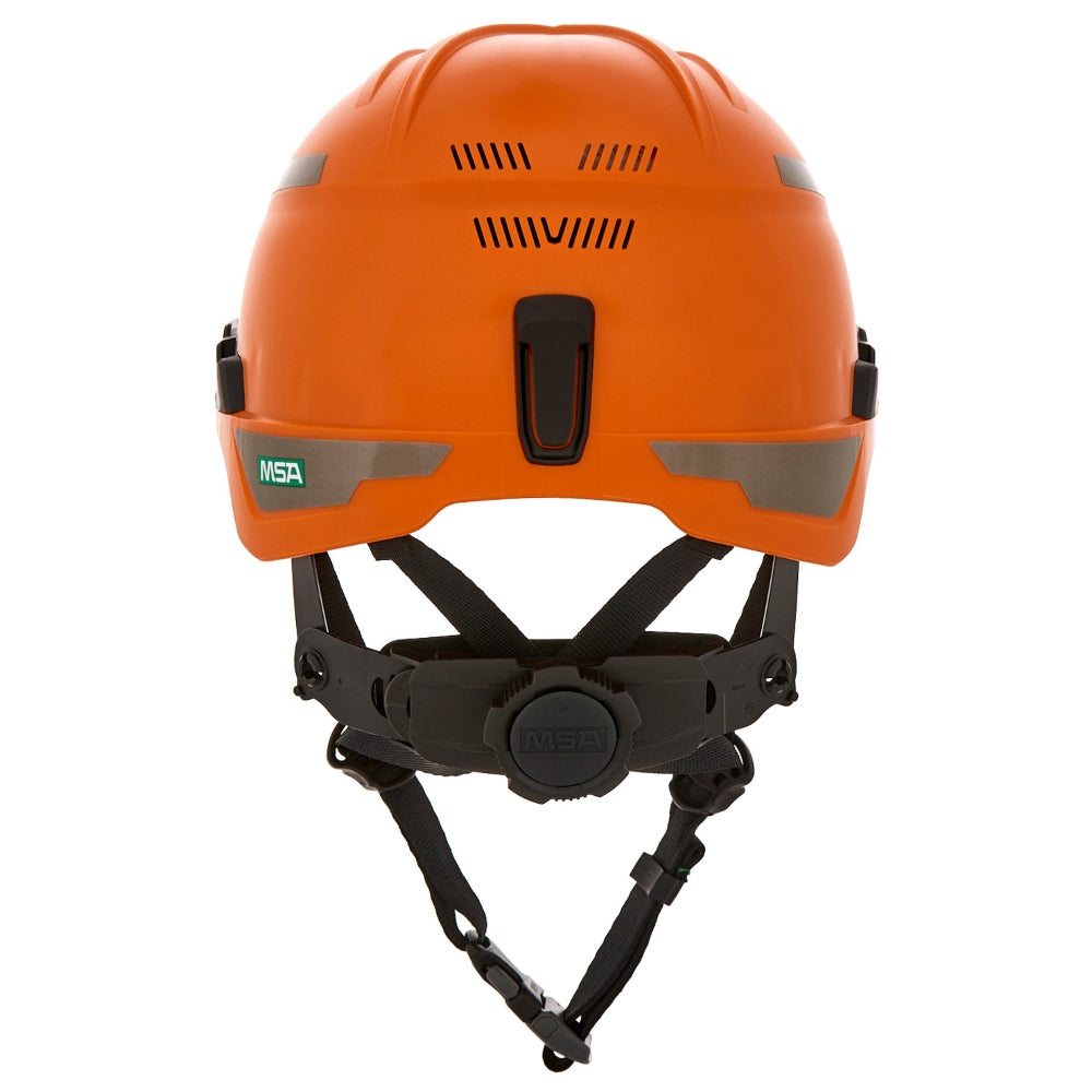 MSA 10204346 V-Gard H1 Trivent Safety Helmet - Fas-Trac Suspension - Orange