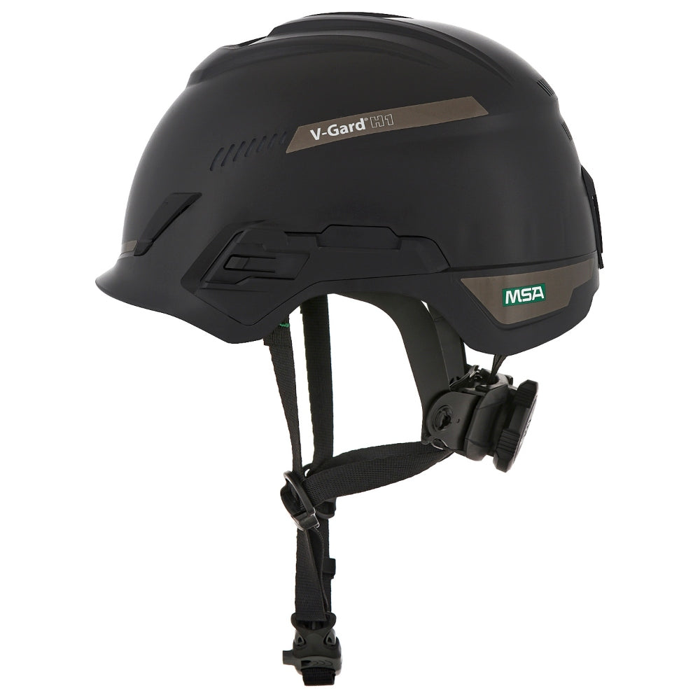 MSA 10204346 V-Gard H1 Trivent Safety Helmet - Fas-Trac Suspension - Black