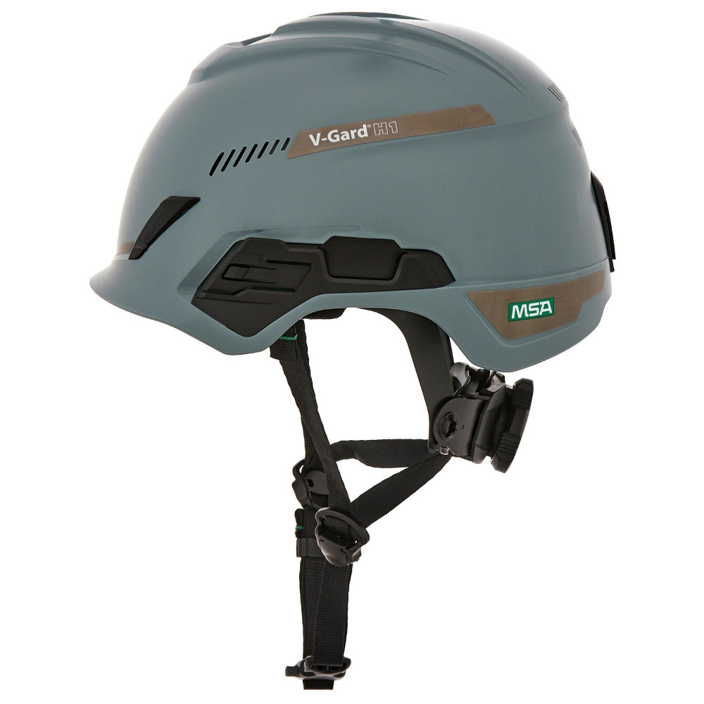 MSA 10204346 V-Gard H1 Trivent Safety Helmet - Fas-Trac Suspension - Grey