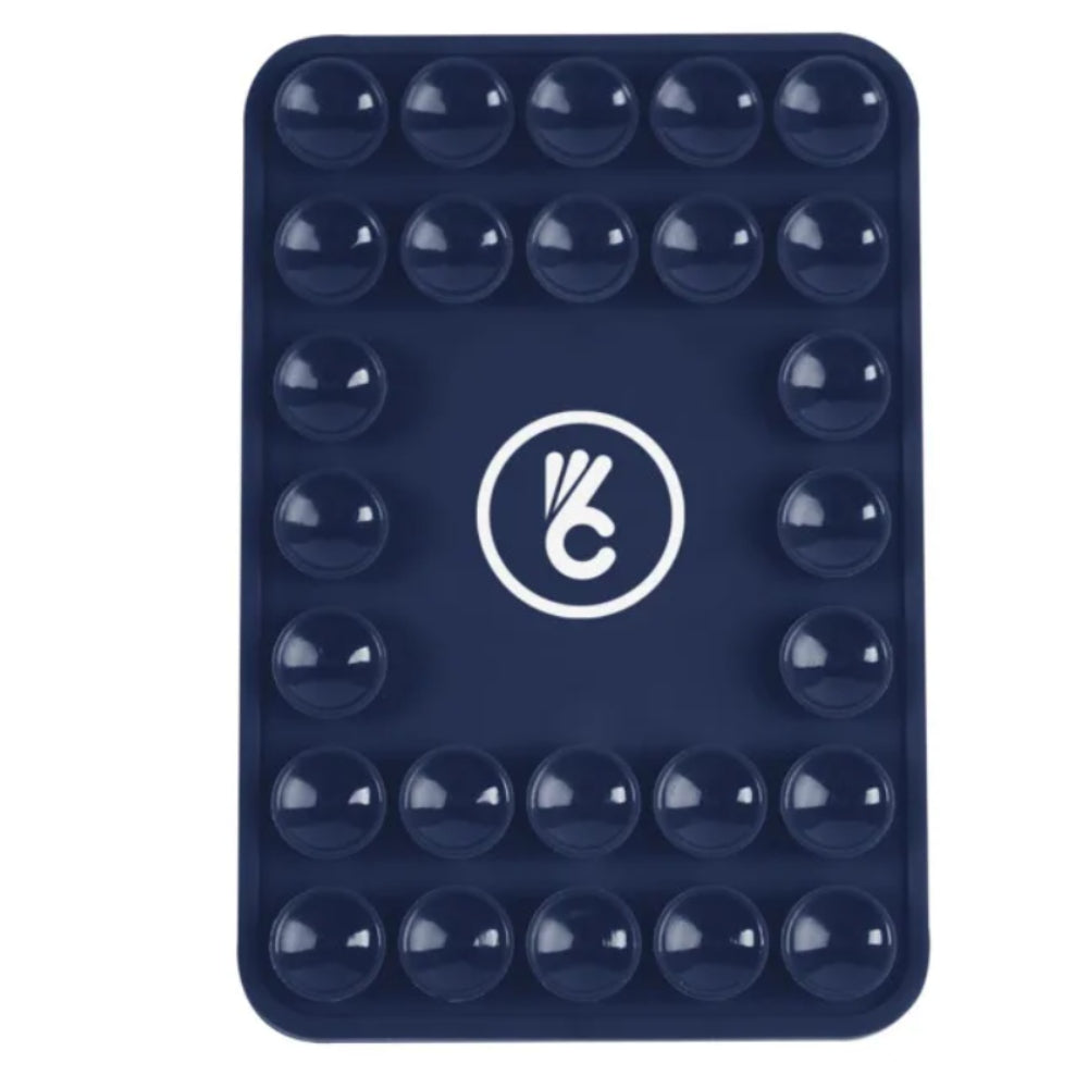 Magnetic Silicone Suction-Cup Phone Mount - Navy Blue
