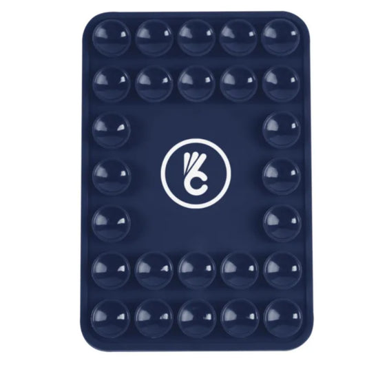 Magnetic Silicone Suction-Cup Phone Mount - Navy Blue