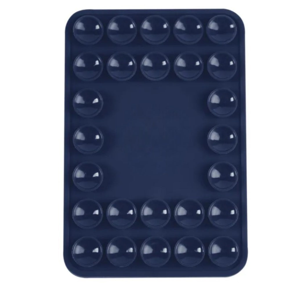 Magnetic Silicone Suction-Cup Phone Mount - Navy Blue