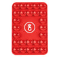 Magnetic Silicone Suction-Cup Phone Mount - Red