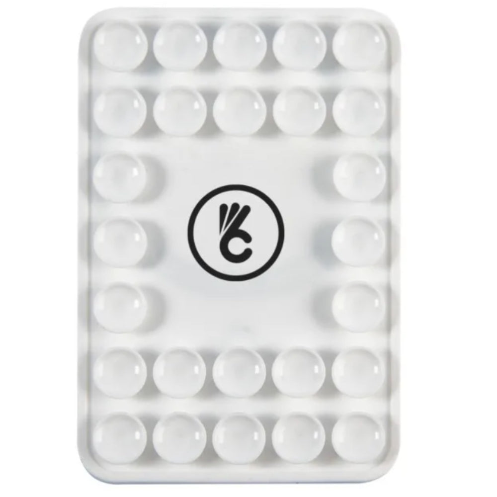 Magnetic Silicone Suction-Cup Phone Mount - White