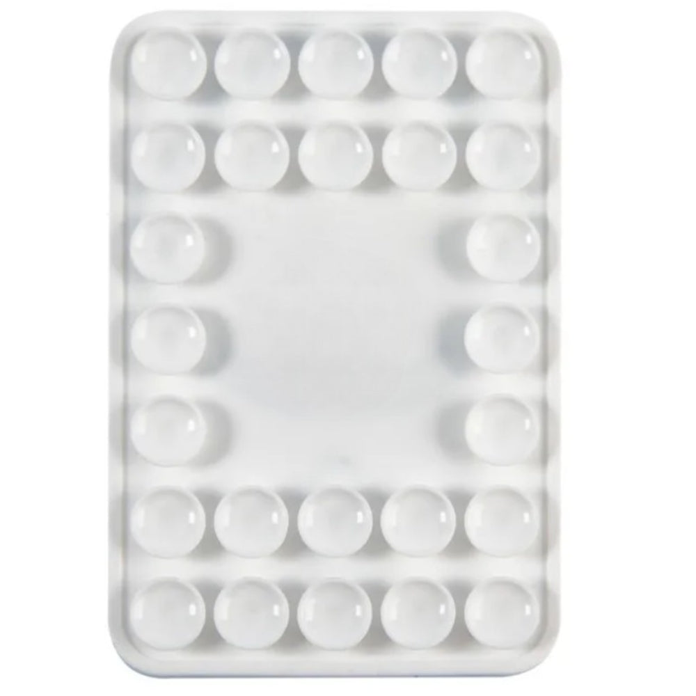 Magnetic Silicone Suction-Cup Phone Mount - White