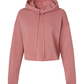 Women's Cropped Fleece Hoodie - Mauve