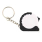 Mini Tape Measure Keychain - White