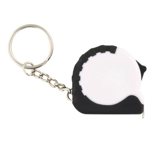 Mini Tape Measure Keychain - White