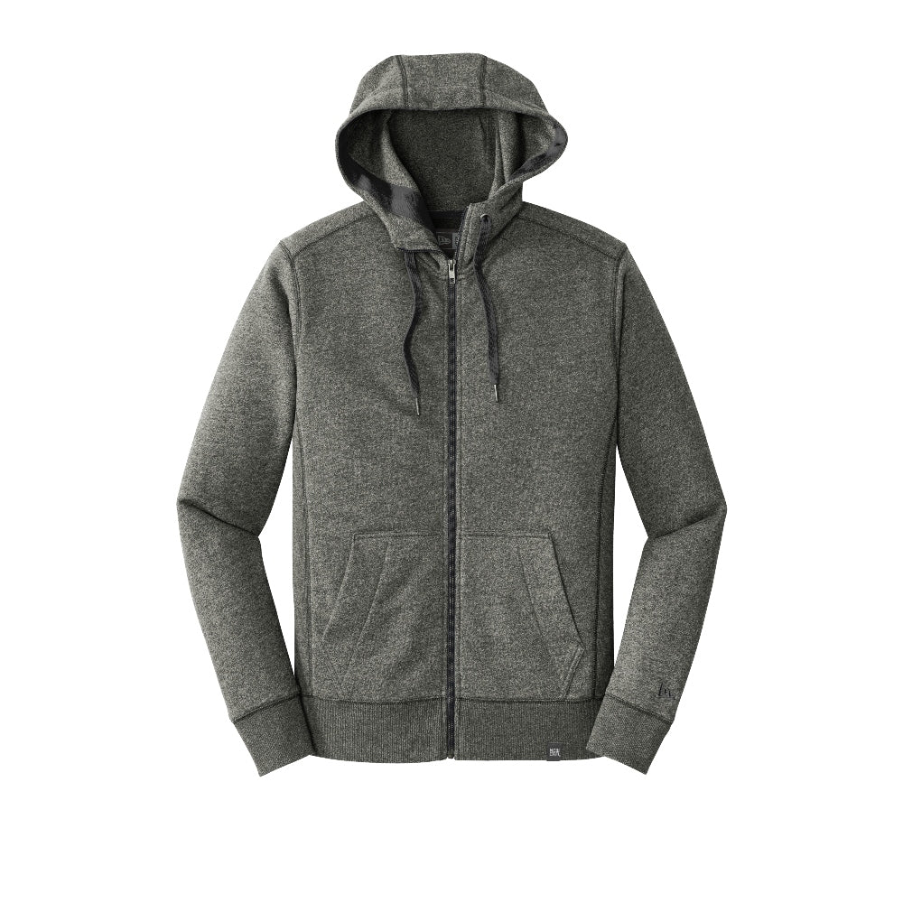 New Era® French Terry Full-Zip Hoodie - Black Twist