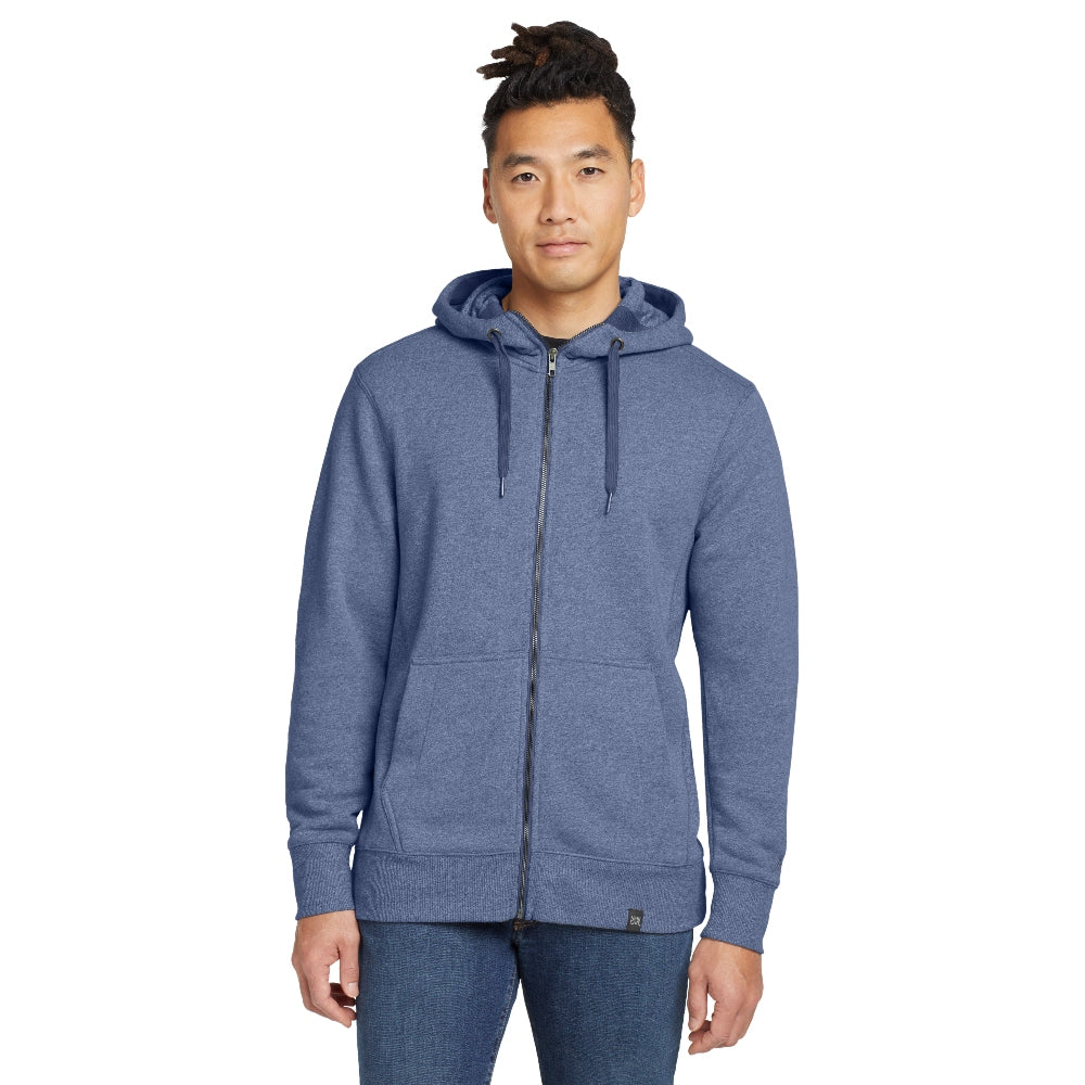 New Era® French Terry Full-Zip Hoodie - Dark Royal Twist