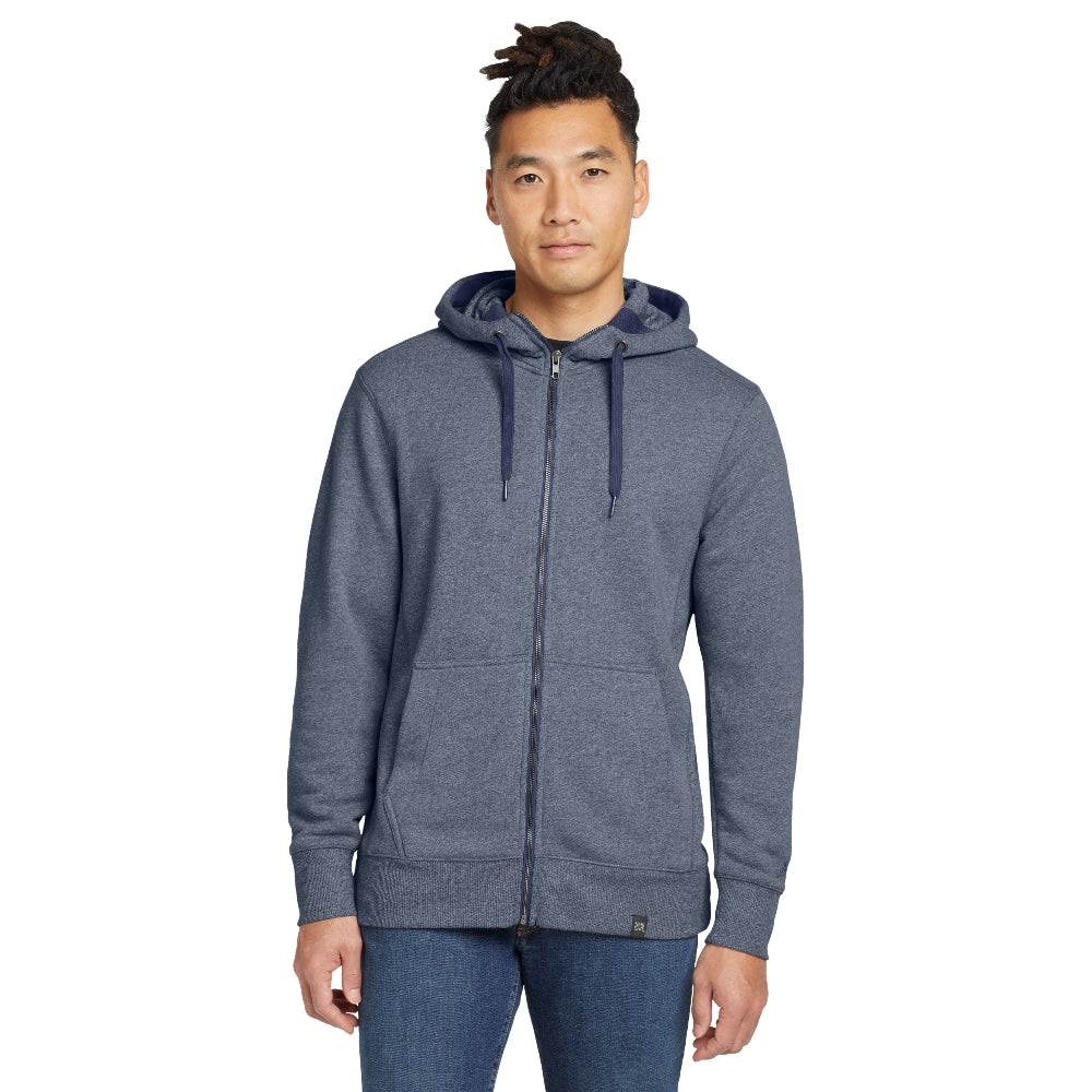 New Era® French Terry Full-Zip Hoodie - True Navy Twist