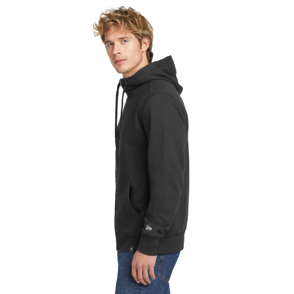 New Era® French Terry Full-Zip Hoodie - Black