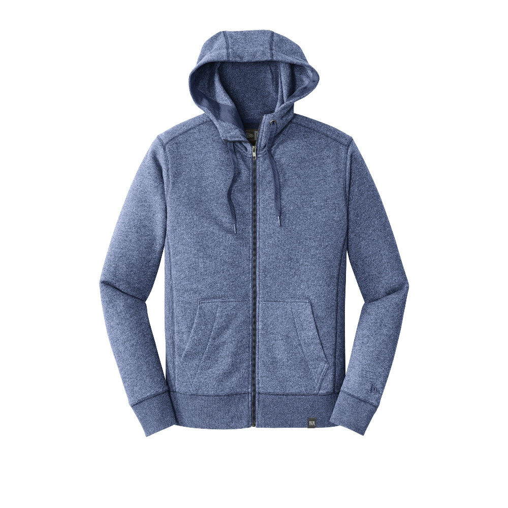 New Era® French Terry Full-Zip Hoodie - Dark Royal Twist