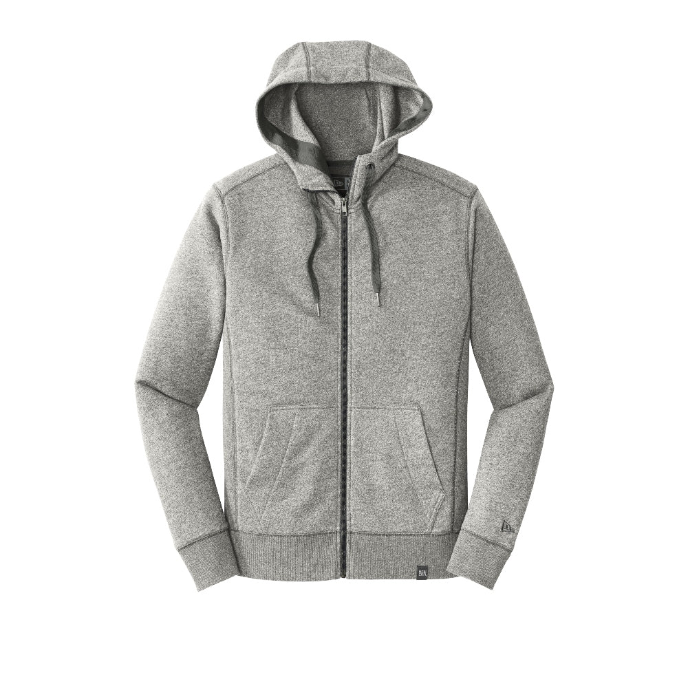 New Era® French Terry Full-Zip Hoodie - Light Graphite Twist