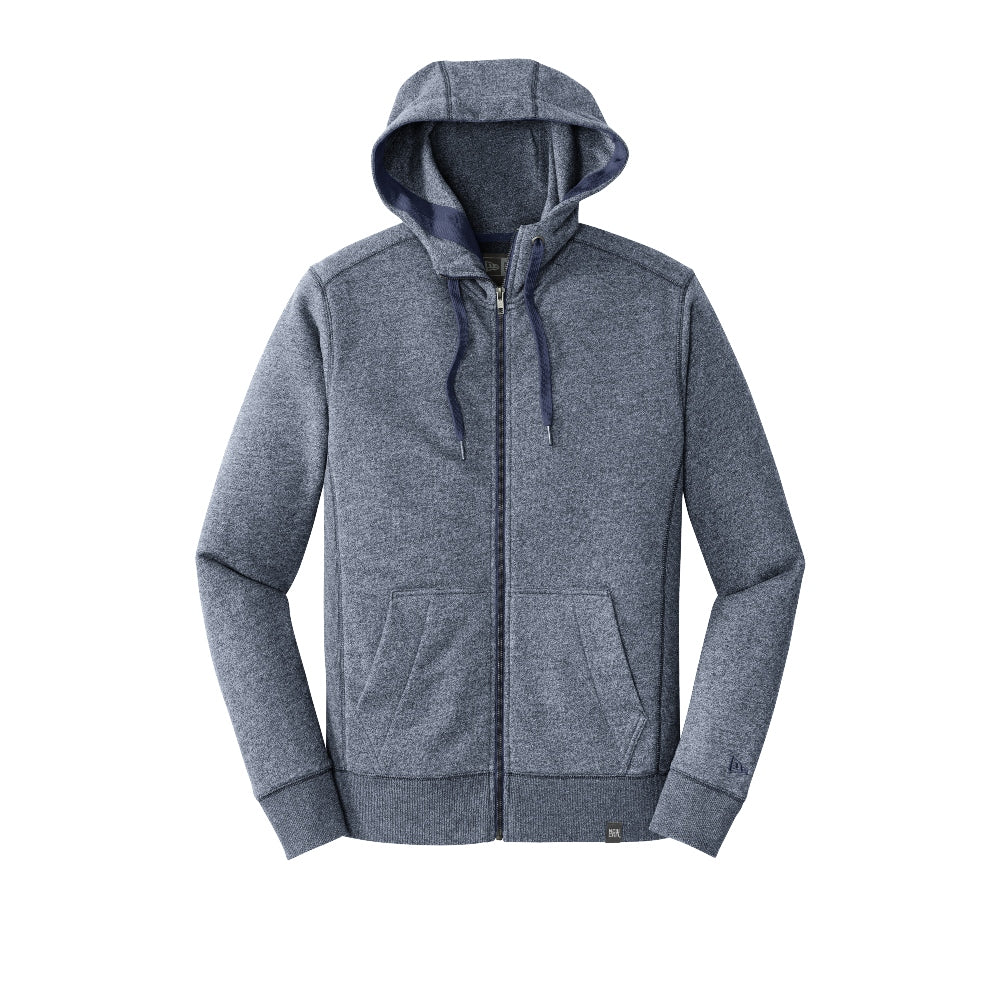 New Era® French Terry Full-Zip Hoodie - True Navy Twist