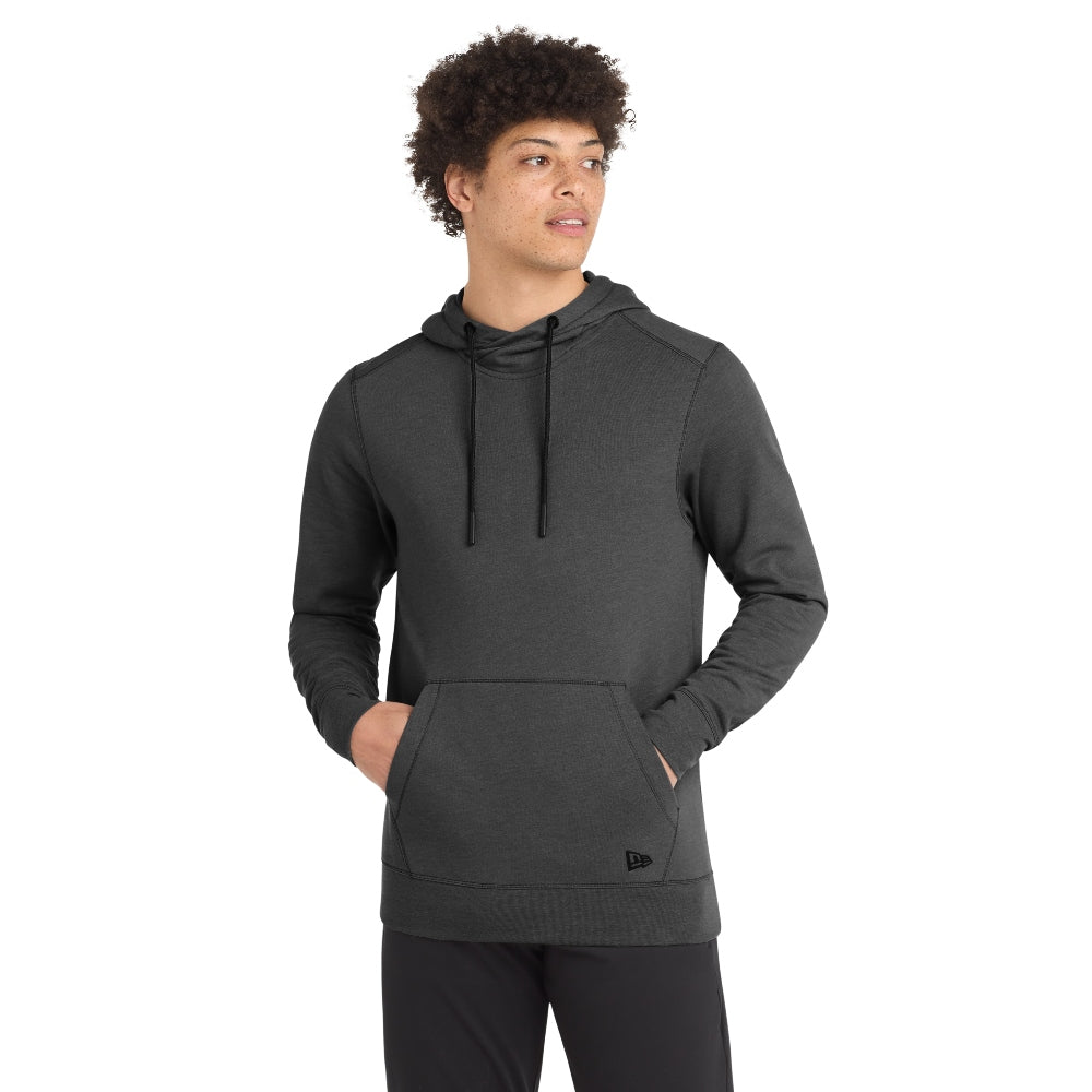 New Era® Tri-Blend Fleece Pullover Hoodie - Black Heather
