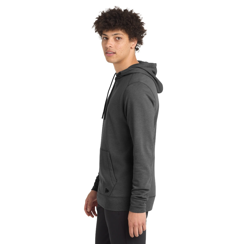 New Era® Tri-Blend Fleece Pullover Hoodie - Black Heather