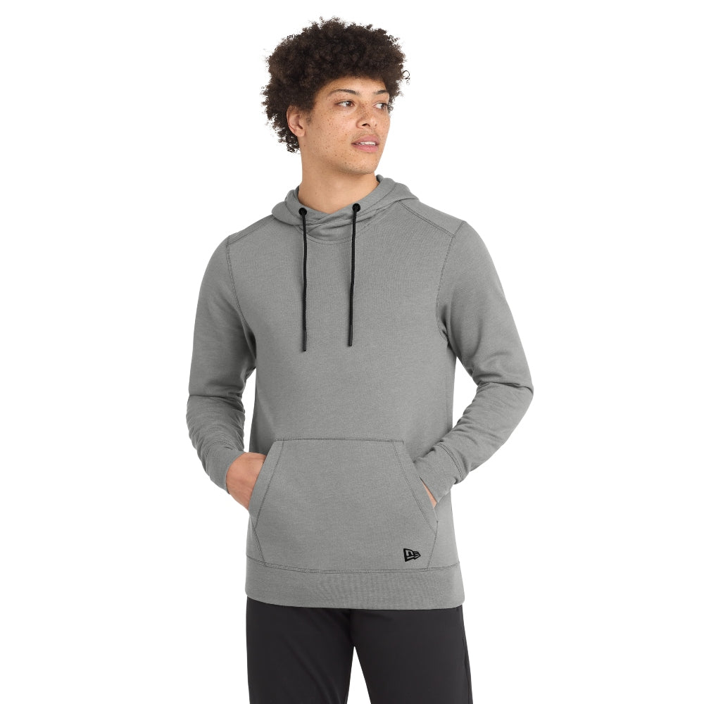 New Era® Tri-Blend Fleece Pullover Hoodie - Shadow Grey Heather