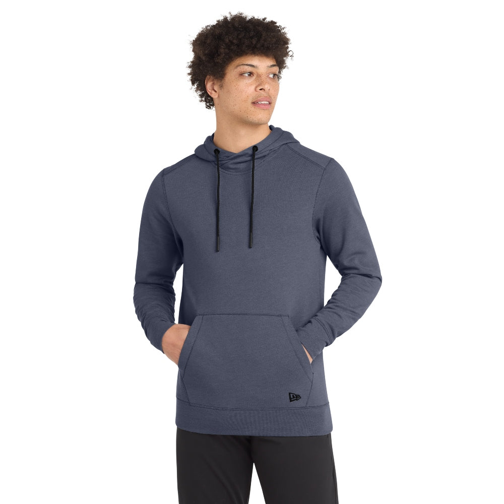 New Era® Tri-Blend Fleece Pullover Hoodie - True Navy Heather