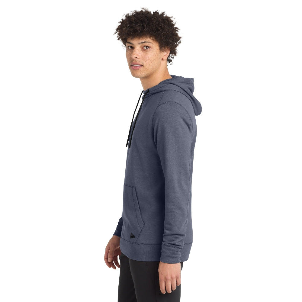 New Era® Tri-Blend Fleece Pullover Hoodie - True Navy Heather