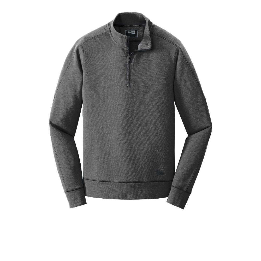 New Era® Tri-Blend Fleece 1/4-Zip Pullover - Black Heather