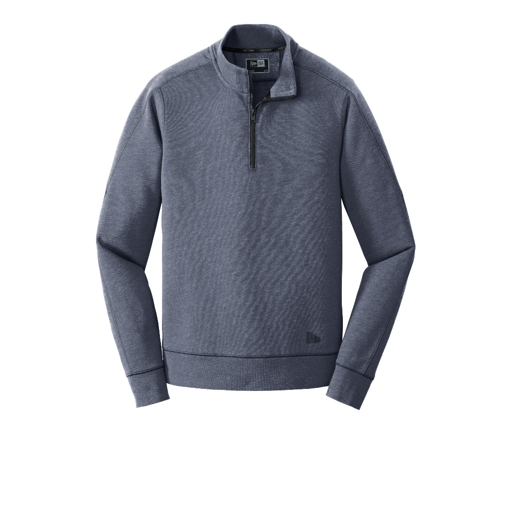 New Era® Tri-Blend Fleece 1/4-Zip Pullover - True Navy Heather