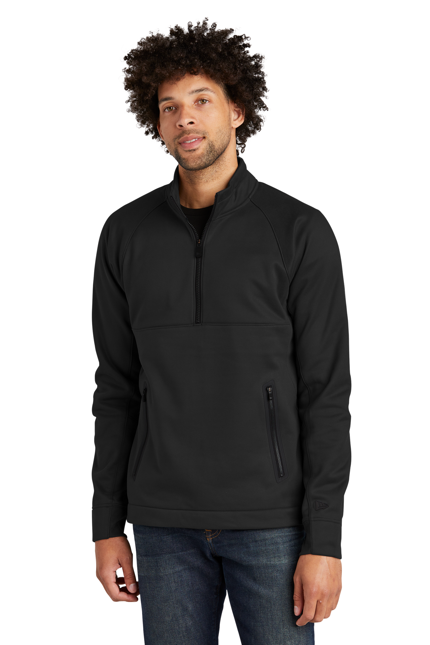 New Era ® Venue Fleece 1/4-Zip Pullover - Black