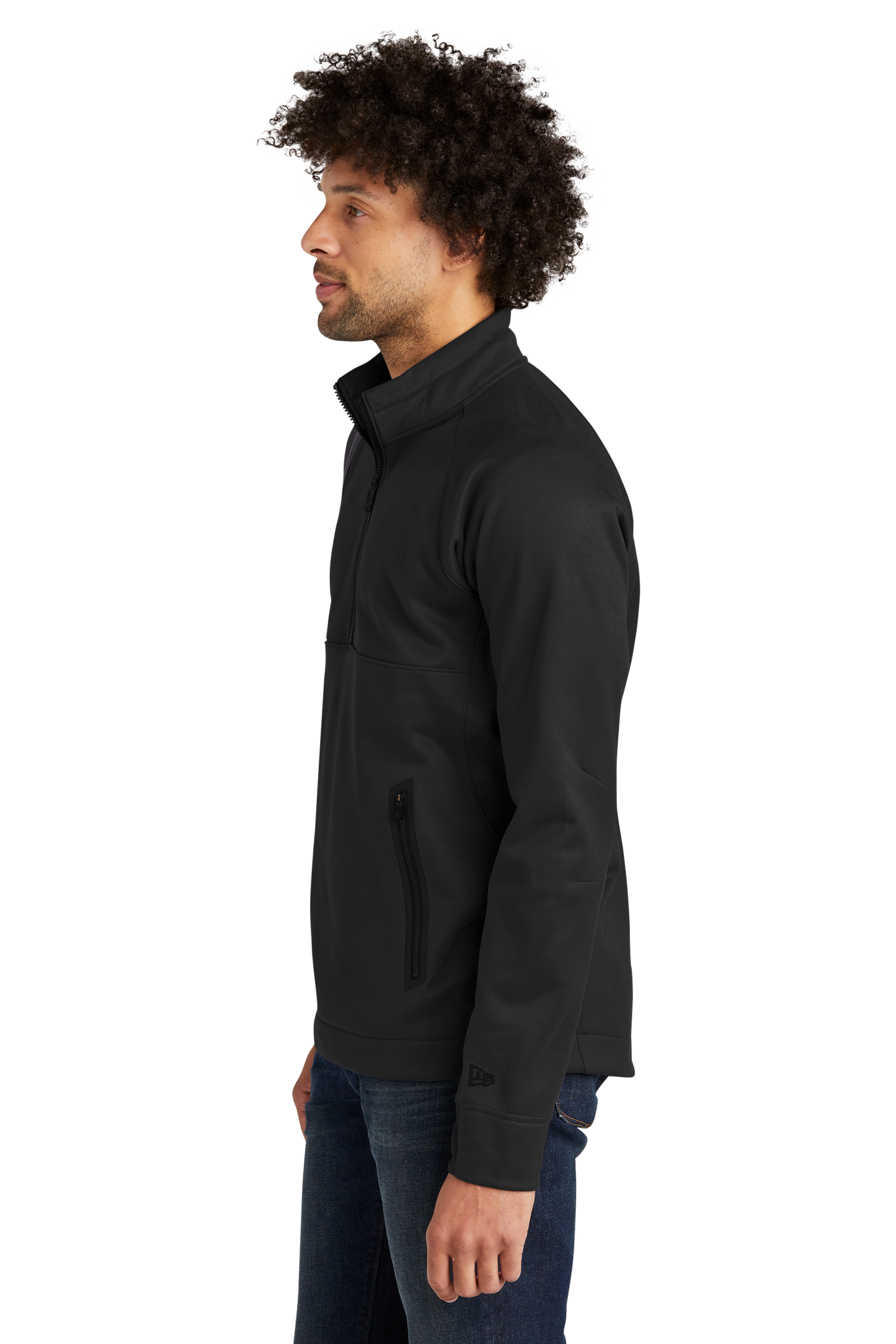 New Era ® Venue Fleece 1/4-Zip Pullover - Black