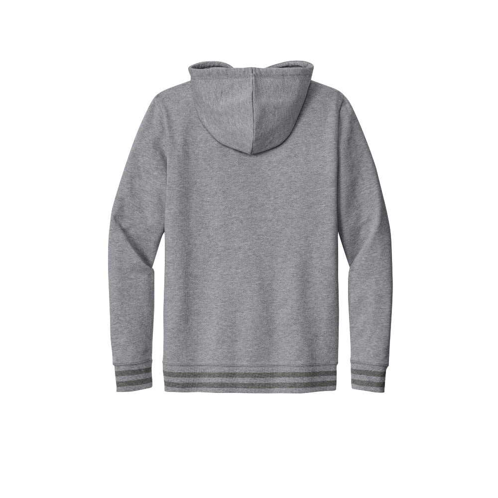 New Era® Comeback Fleece Pullover Hoodie - Athletic Heather Dark Heather Grey