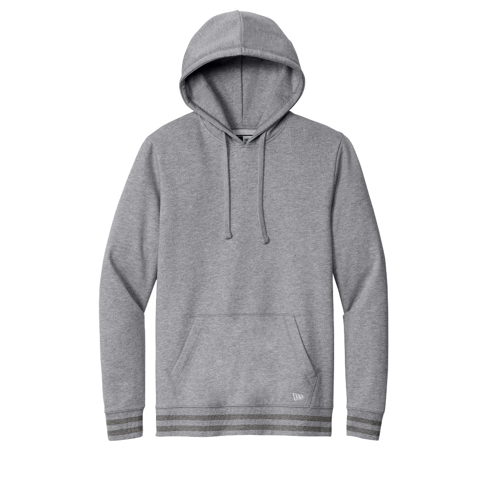 New Era® Comeback Fleece Pullover Hoodie - Athletic Heather Dark Heather Grey