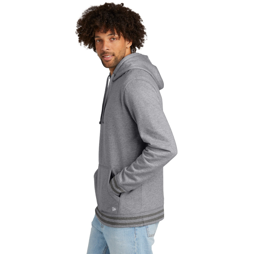 New Era® Comeback Fleece Pullover Hoodie - Athletic Heather Dark Heather Grey