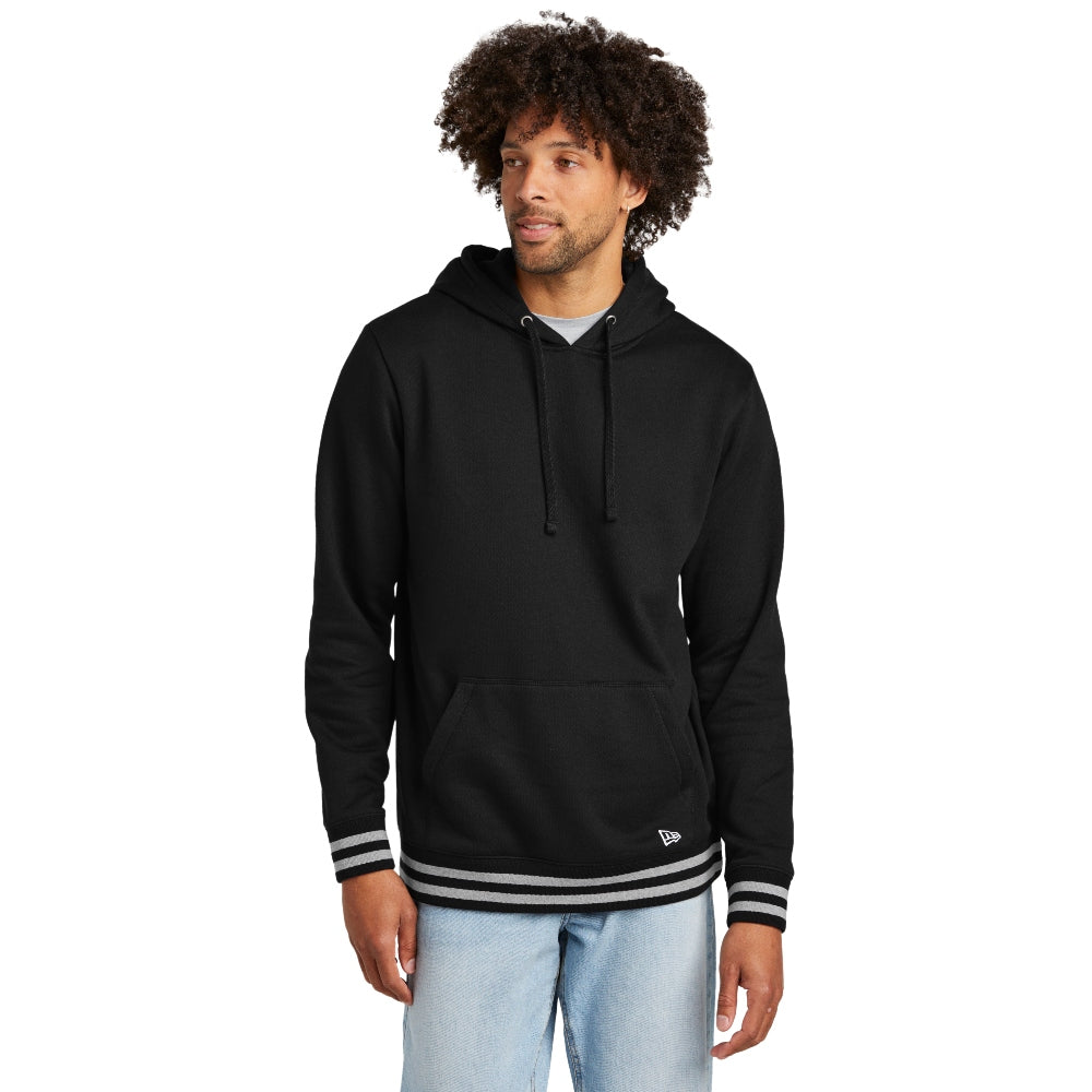 New Era® Comeback Fleece Pullover Hoodie - Black Athletic Heather