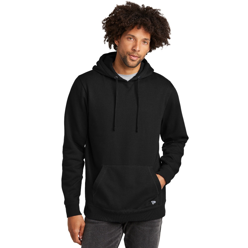 New Era® Comeback Fleece Pullover Hoodie - Black